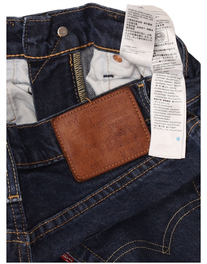 Blugi pentru bărbați Levi's 511 Slim W29 L27 Bumbac bleumarin