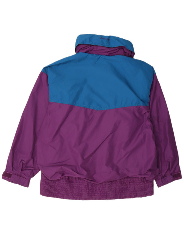 Columbia Womens Relaxed Fit Ski Jacket UK 16 Large Purple Colorblock Nylon