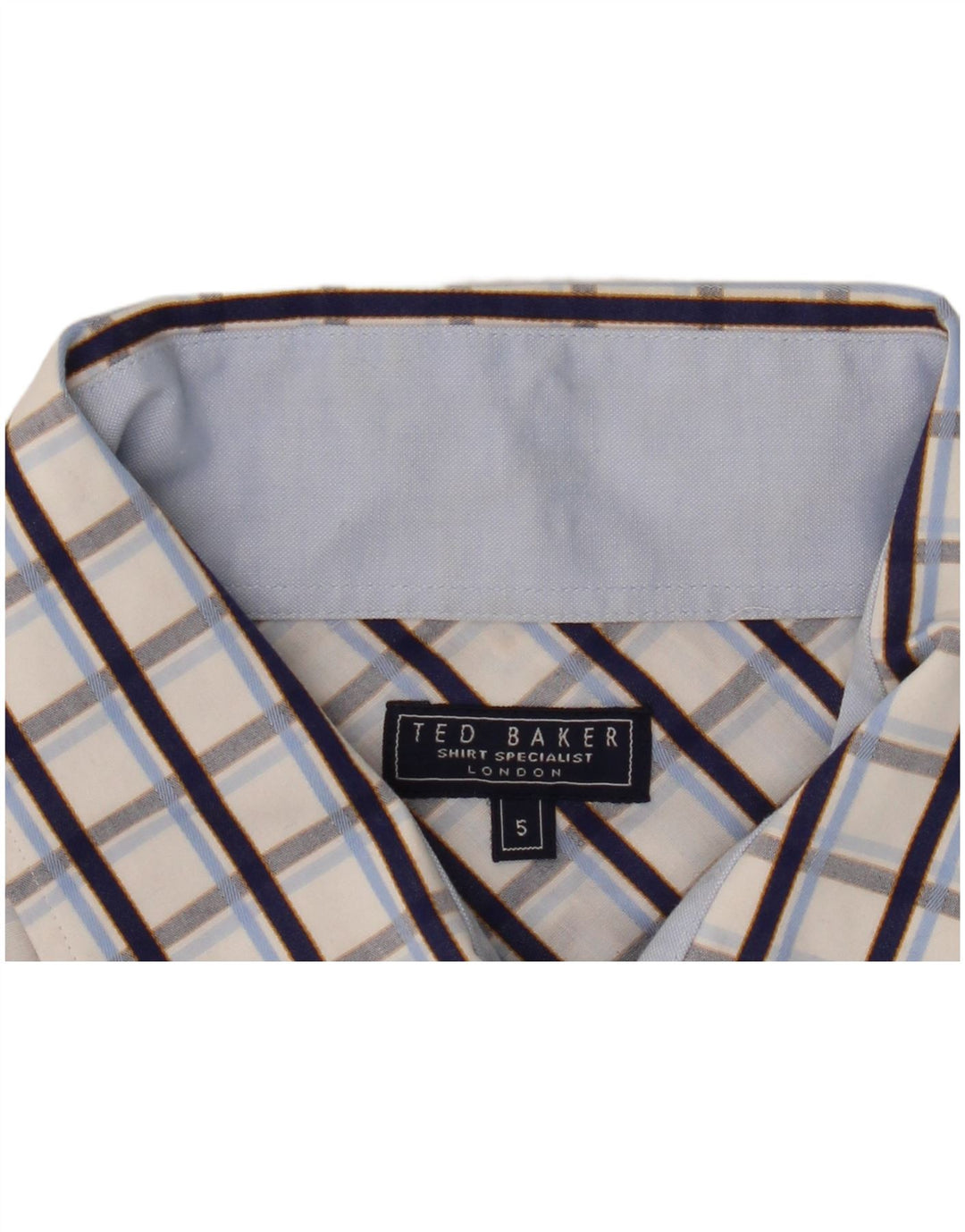 Cămașă formală pentru bărbați Ted Baker Mărimea 5 XL Blue Check