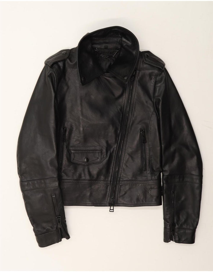 Jachetă Biker din piele pentru femei Belstaff IT 38 XS negru
