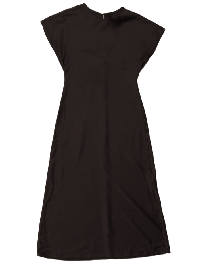 Rochie Maxi pentru Damă Zara UK 12 Medium Negru Poliester