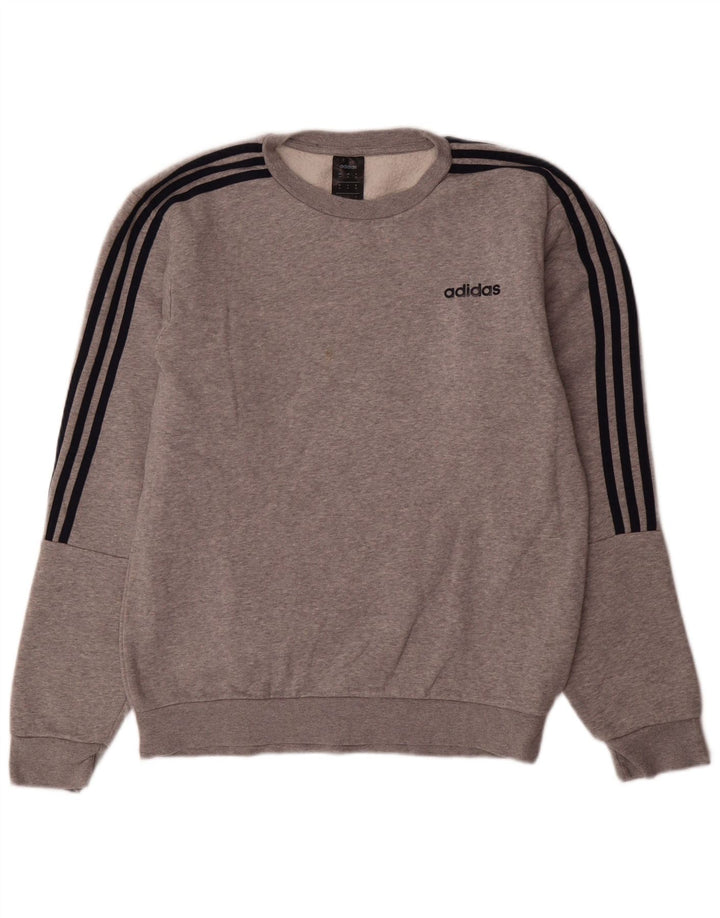 Hanorac pentru bărbați Adidas Jumper Medium Gri Bumbac