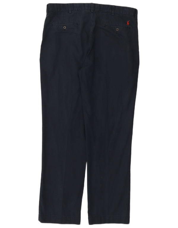 Pantaloni chino drepți Polo Ralph Lauren pentru bărbați L38 L32 bumbac bleumarin