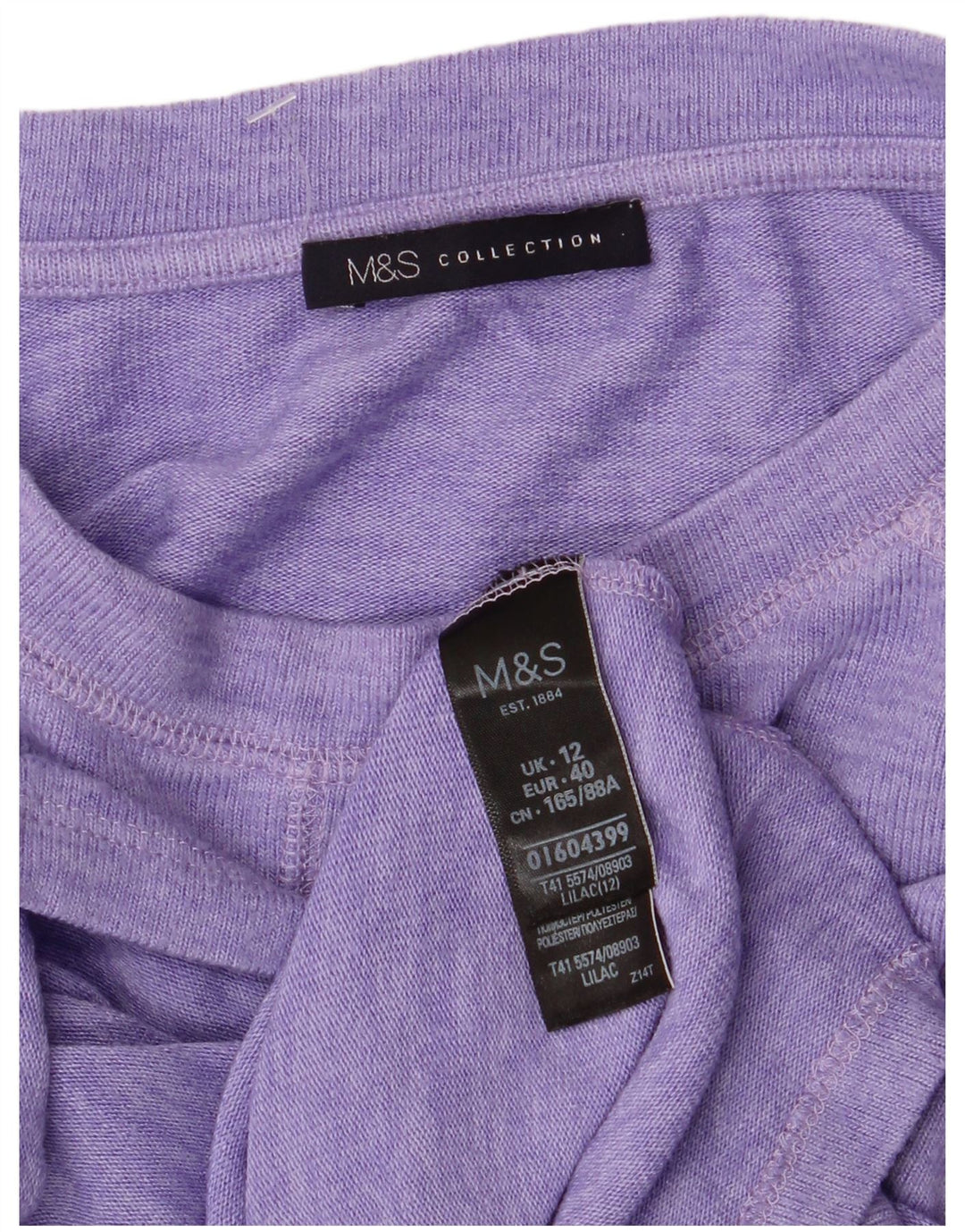 MARKS & SPENCER Tricou pentru femei Top UK 12 Medium Purple Viscose
