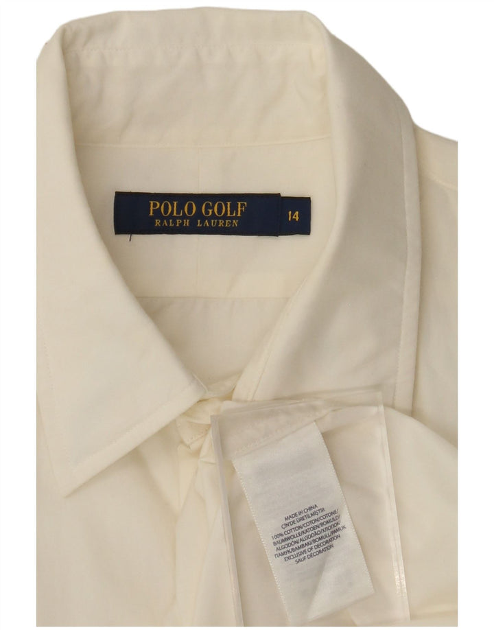 Cămașă POLO RALPH LAUREN pentru femei US 14 XL bumbac alb