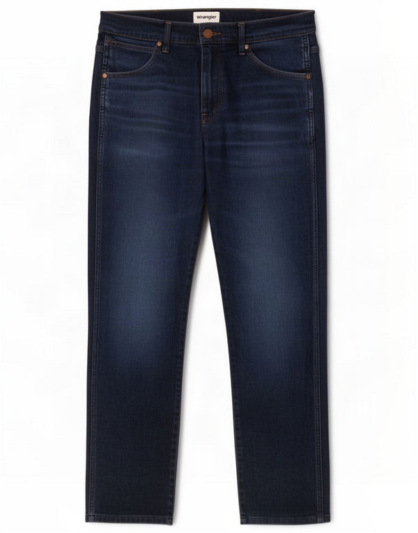 Wrangler Mens Tapered Slim Jeans W32 L28 Blue Cotton