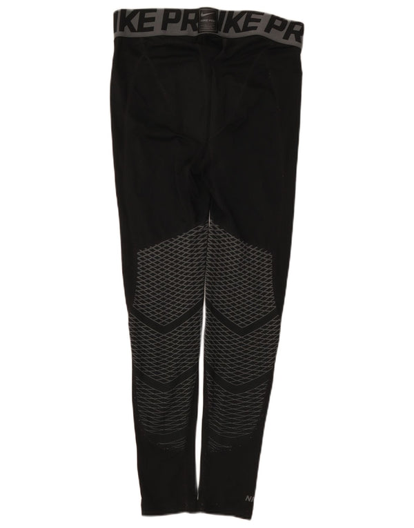 Jambiere grafice pentru bărbați Nike, mediu negru, poliester color bloc