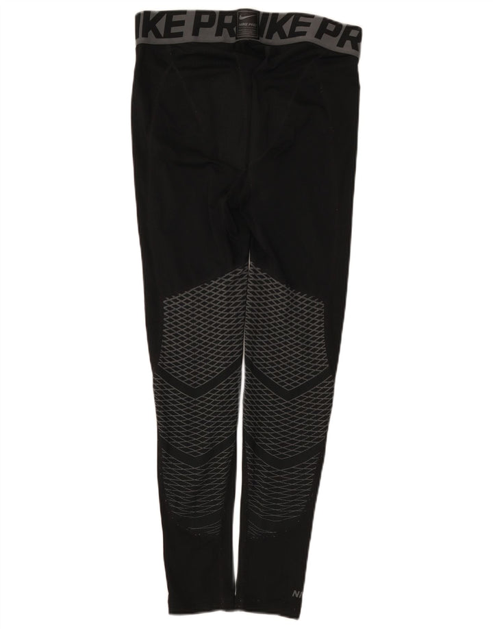 Jambiere grafice pentru bărbați Nike, mediu negru, poliester color bloc