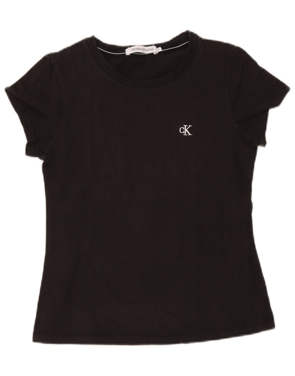 Calvin Klein Jeans Tricou pentru femei Top UK 10 Small Black Bumbac
