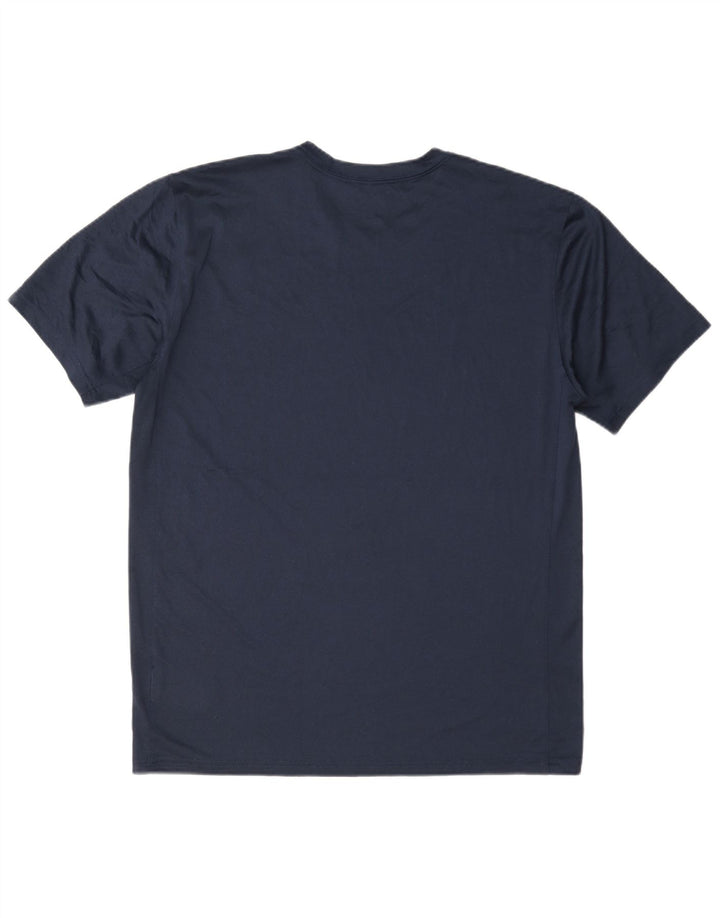 Tricou pentru bărbați Nike Dri Fit Top mare din poliester bleumarin