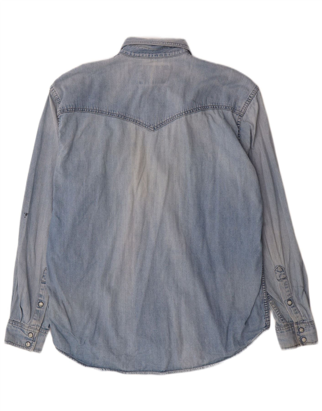 Cămașă de blugi pentru bărbați WRANGLER, bumbac albastru mare