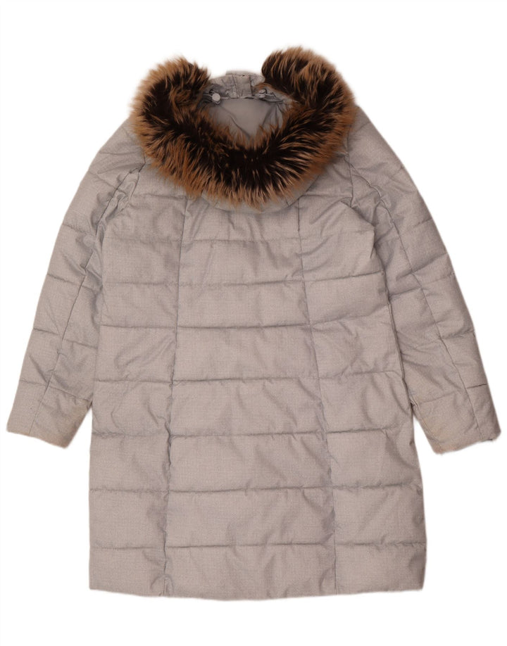 Palton căptușit pentru femei Barbour UK 16, mare, gri, poliester