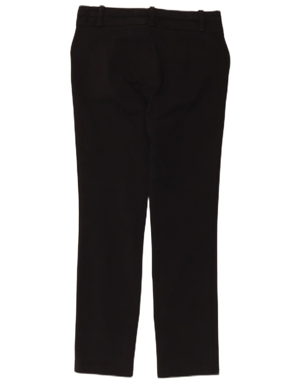 Pantaloni casual slim pentru femei Zara XS W24 L26 bumbac negru