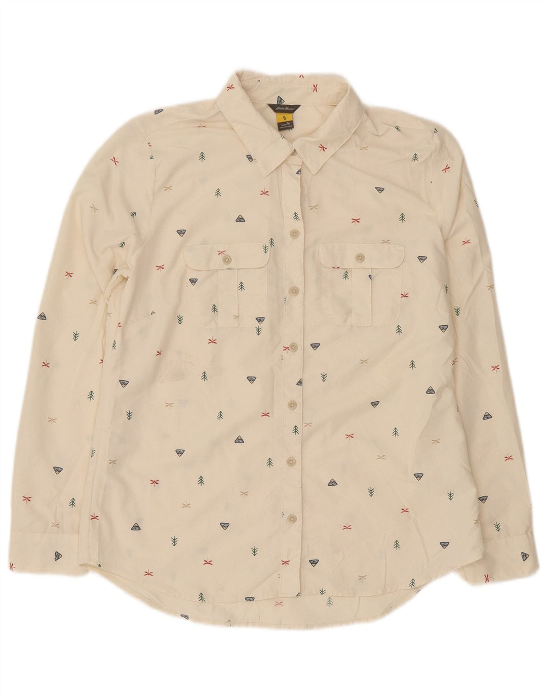 Cămașă pentru femei Eddie Bauer UK 14 Medium Alb pete