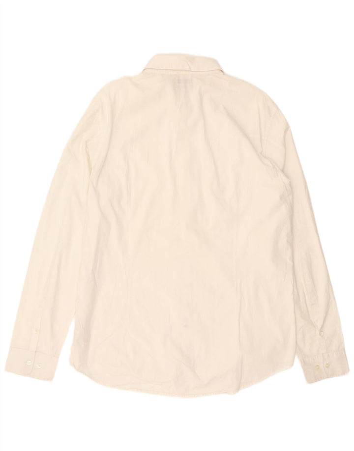 Cămașă pentru bărbați Calvin Klein Jeans XL Bumbac alb