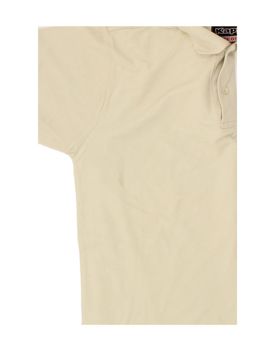 KAPPA Mens Polo Shirt Medium Beige Cotton Vintage Kappa and Second-Hand Kappa from Messina Hembry 