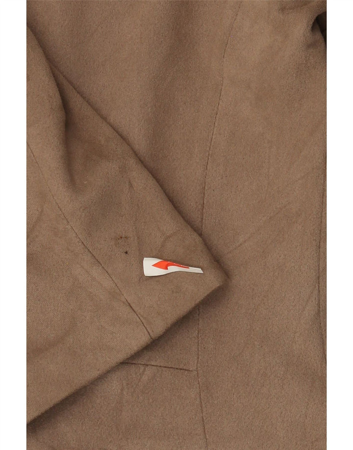 Top cardigan Zara pentru femei cu mâneci 3/4 UK 14 Medium Bej Poliester