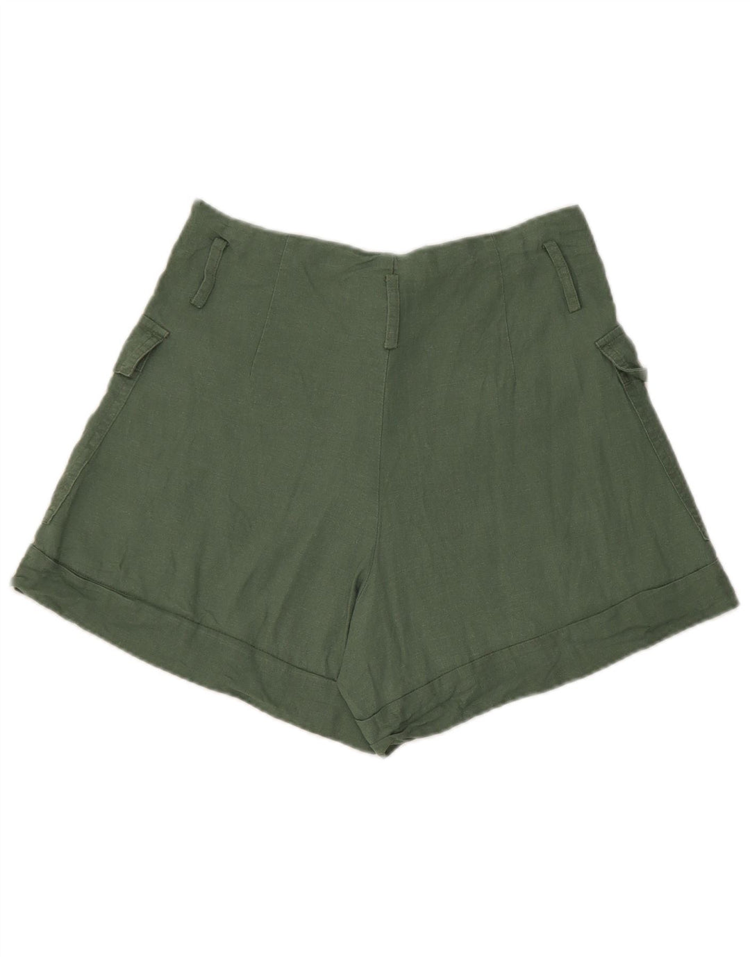 Pantaloni scurti cargo pentru femei Zara mici W26 in verde