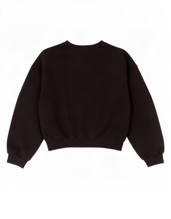 Pulover supradimensionat pentru femei Zara, cu mâneci 3/4, mic, negru