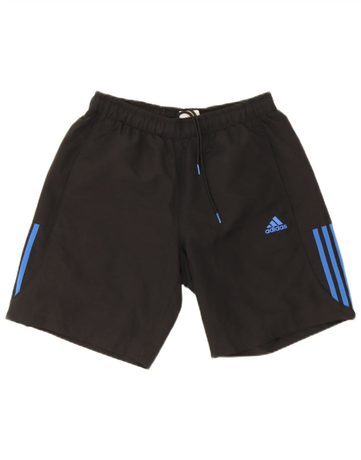 Pantaloni scurți sport pentru bărbați Adidas Climalite, poliester mediu negru