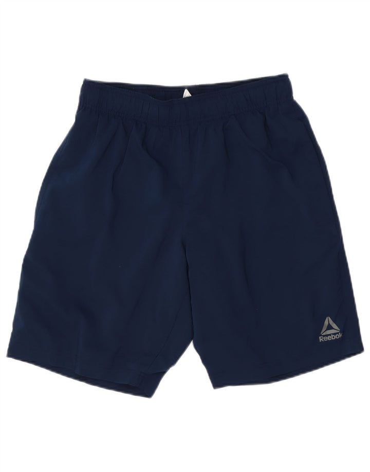 Pantaloni scurti sport pentru bărbați Reebok, poliester, albastru mic