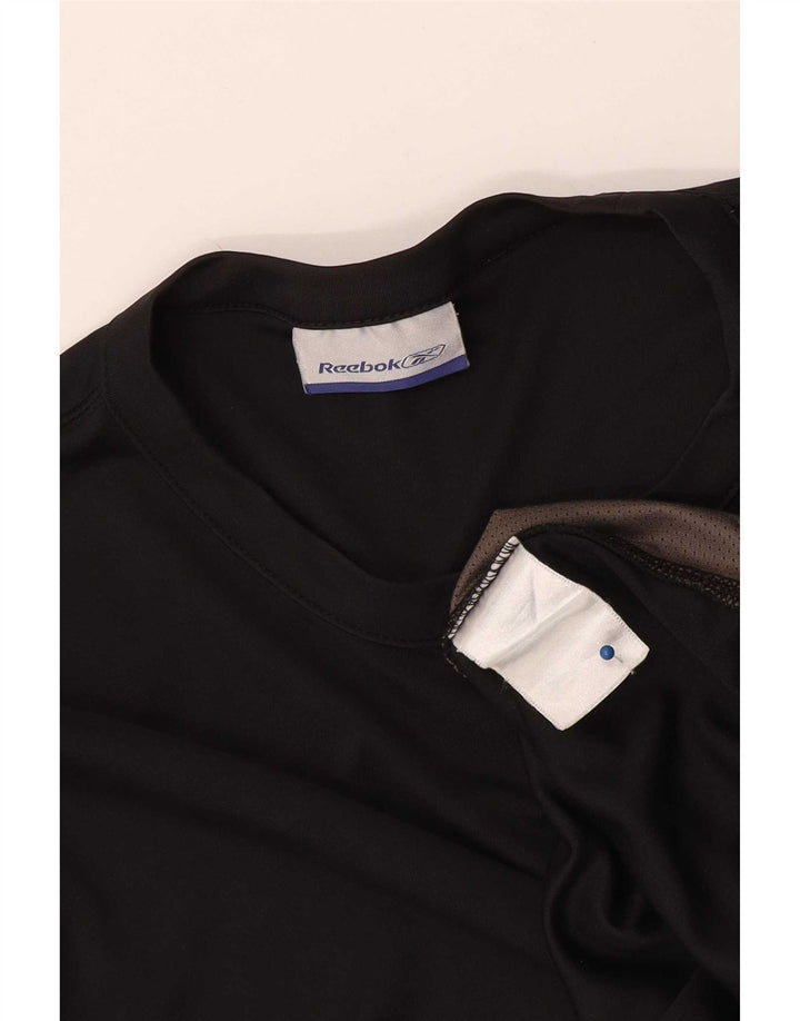 Tricou pentru bărbați Reebok Top Mediu Negru Colorblock