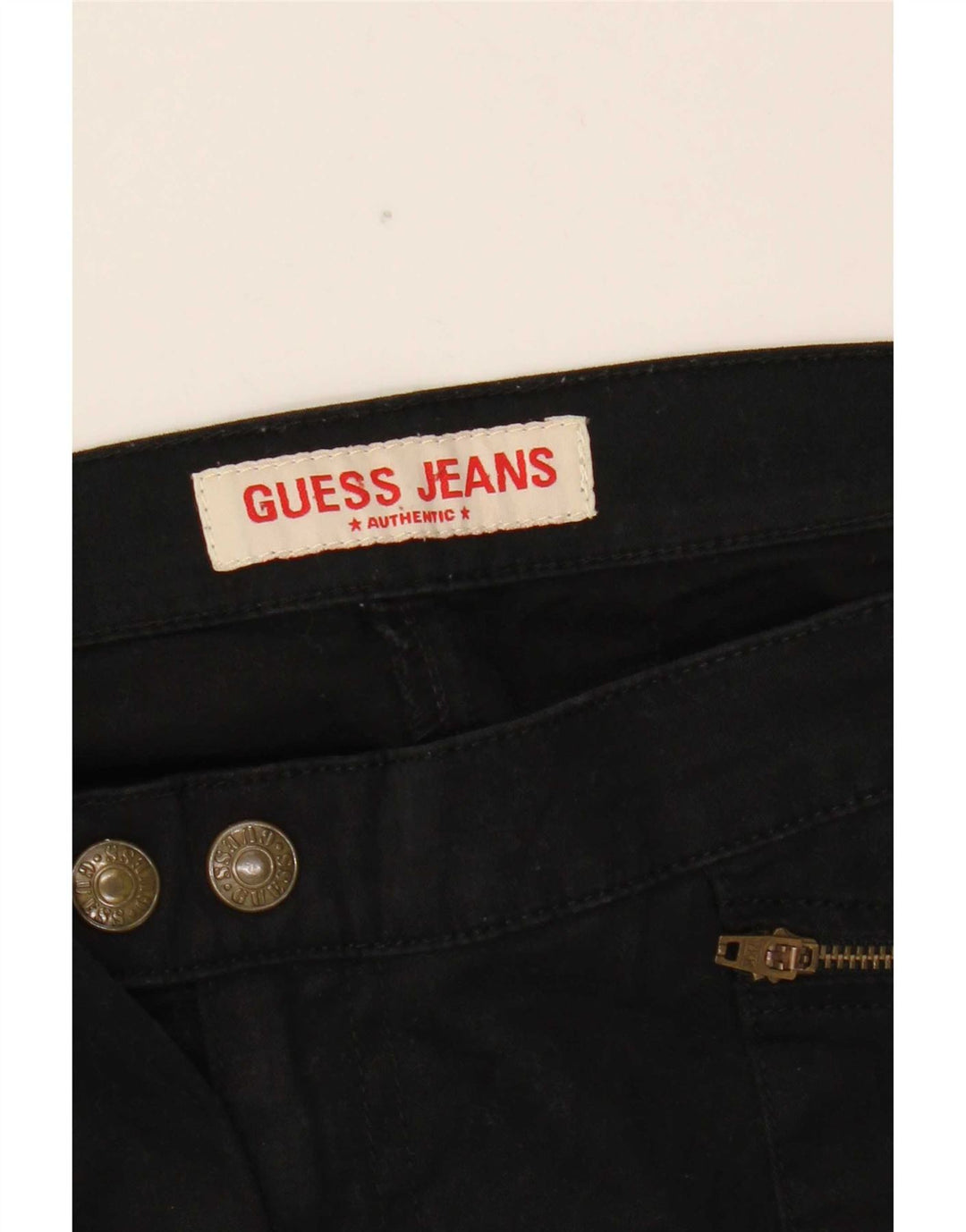 Pantaloni cargo bootcut Guess pentru femei W31 L32 bumbac negru
