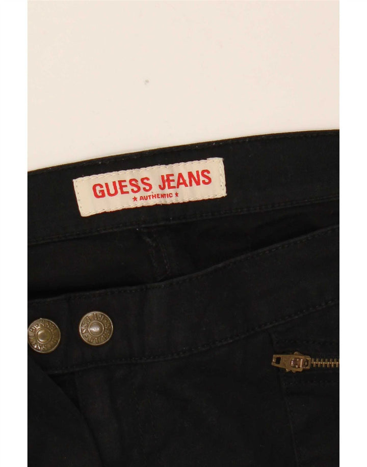 Pantaloni cargo bootcut Guess pentru femei W31 L32 bumbac negru