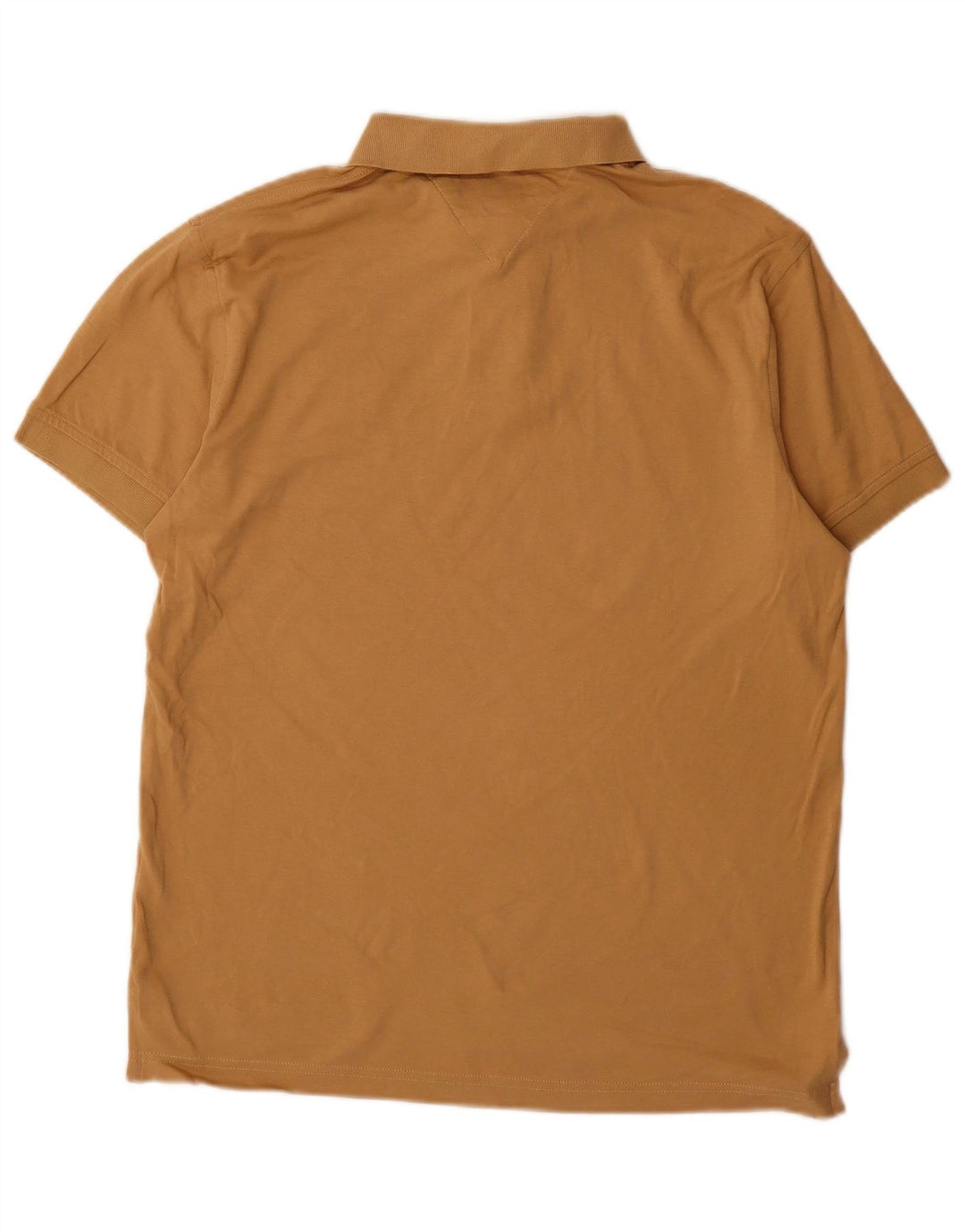 Tricou polo Tommy Hilfiger pentru bărbați, bumbac maro mediu