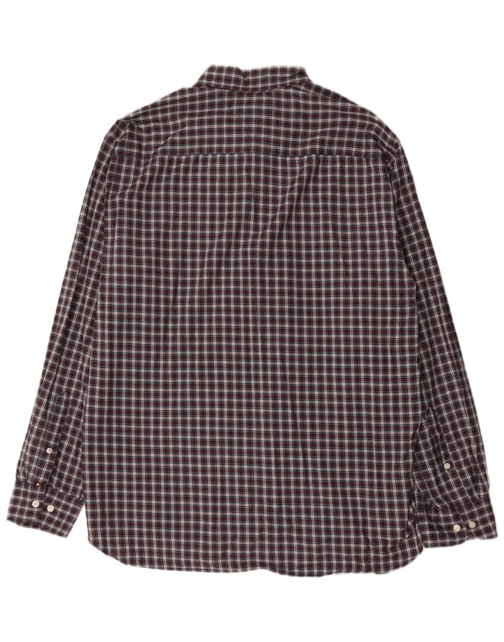 Cămașă pentru bărbați Tommy Hilfiger, cu tăiere obișnuită, XL, bumbac cu carouri bleumarin
