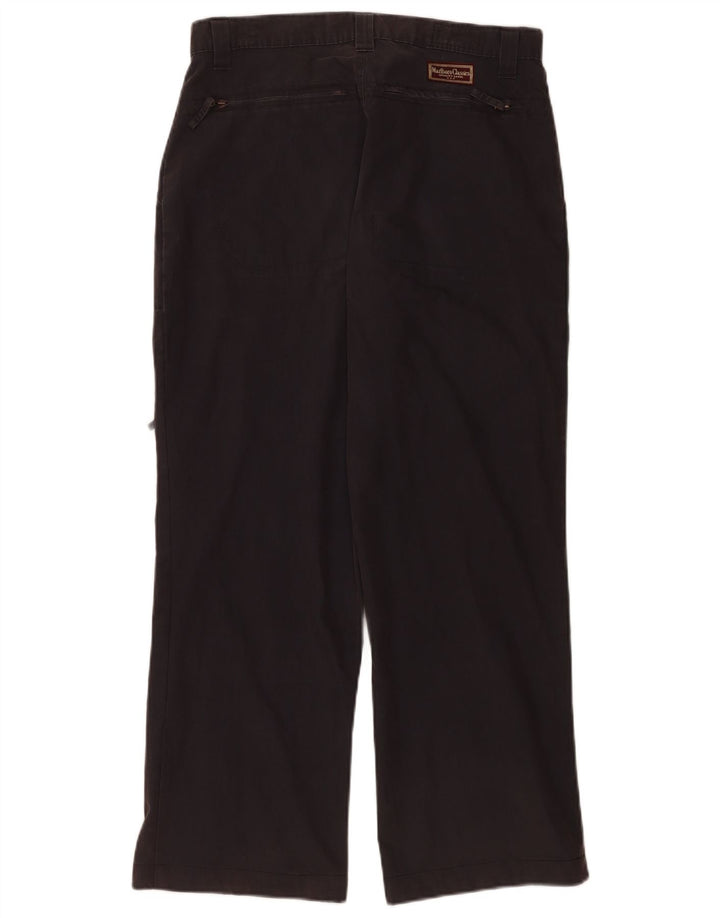 Pantaloni cargo drepti pentru bărbați Marlboro Classics W32 L28 bumbac negru