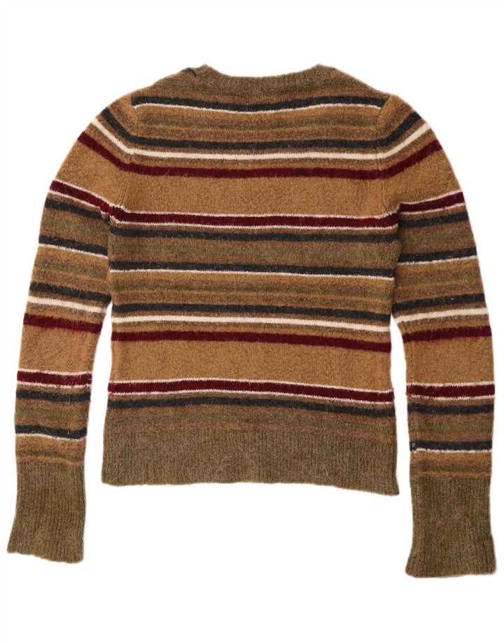 Pulover pentru damă Zara, cu gât turnut, cu dungi medii, multicolore, UK 12