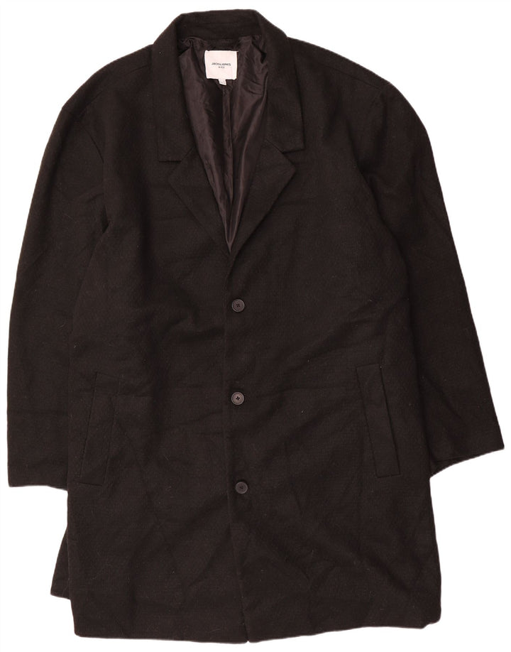 Jack & Jones pardesiu bărbătesc UK 50 5XL poliester negru