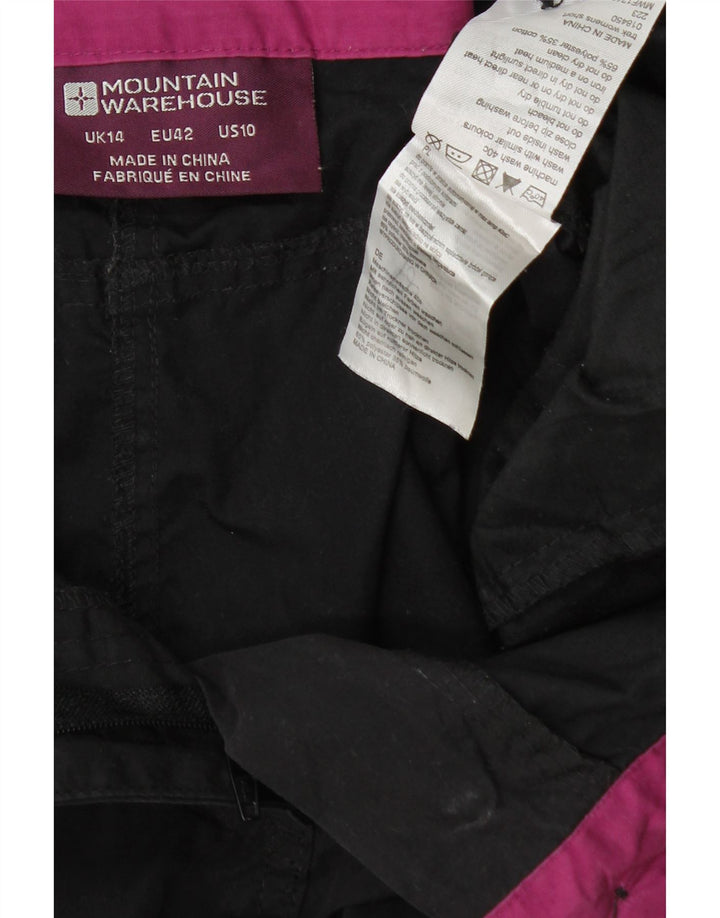 MOUNTAIN WAREHOUSE Pantaloni scurti cargo pentru femei UK 14 Large W32 Poliester negru