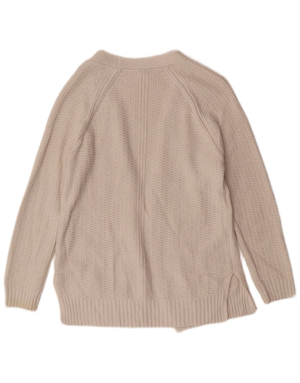 Pulover cardigan pentru femei Fat Face UK 8 Small Beige Viscose Classic