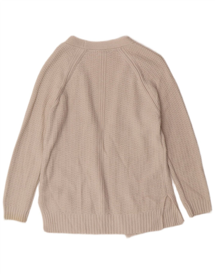 Pulover cardigan pentru femei Fat Face UK 8 Small Beige Viscose Classic