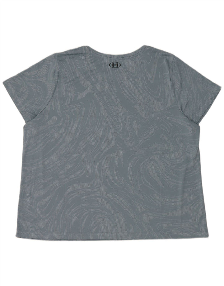 Tricou Under Armour pentru femei Top 2XL Blue Geometric Poliester