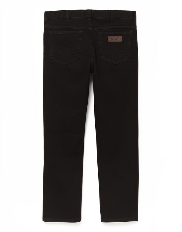 Blugi drepte pentru femei Wrangler Texas W36 L30 bumbac negru