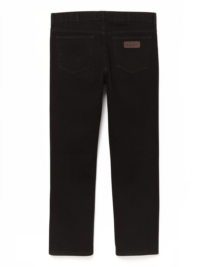 Blugi drepte pentru femei Wrangler Texas W36 L30 bumbac negru
