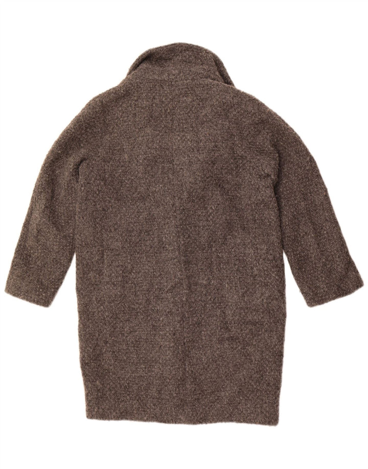 Massimo Dutti pardesiu supradimensionat pentru femei UK 10 mic din lână gri