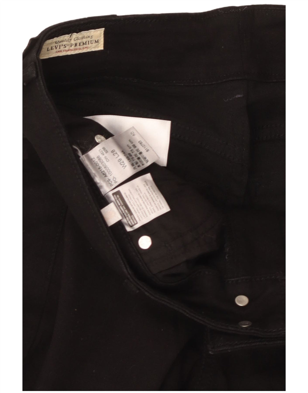 Blugi slim pentru femei Levi's W29 L28 negri