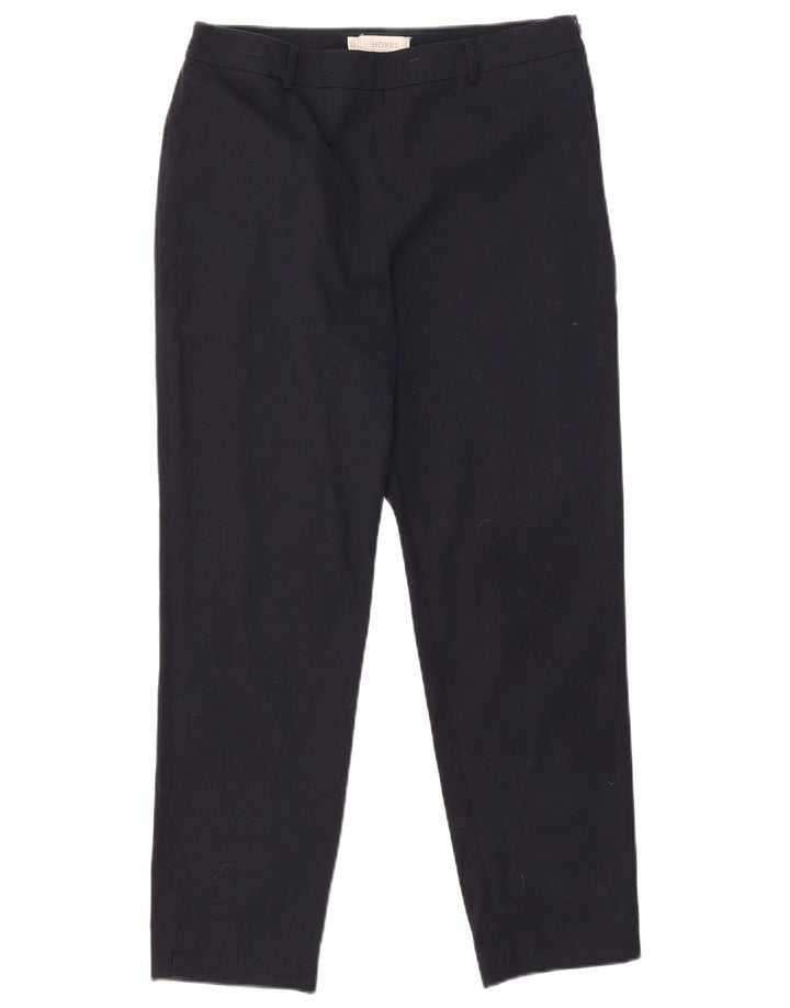 Pantaloni cropped Hobbs pentru femei UK 12 Medium W30 L25 Bleumarin