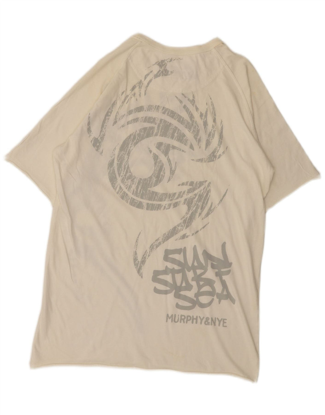 Tricou grafic pentru bărbați Murphy & Nye Top Mediu Alb