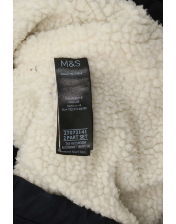 Jachetă parka supradimensionată pentru bărbați Marks & Spencer UK 8 Mic bleumarin