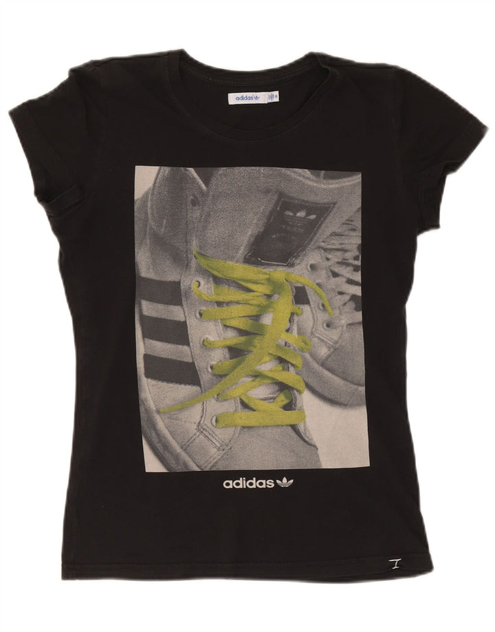 Tricou grafic Adidas pentru femei Top EU 36 Small Negru