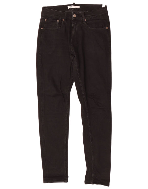 Blugi skinny pentru bărbați Zara EU 38 Mici L30 L31 Bumbac negru