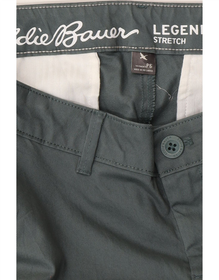 EDDIE BAUER Pantaloni chino subțiri pentru femei US 6 Medium W32 L29 Bumbac verde