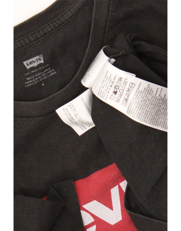 Tricou grafic pentru bărbați Levi's Top mediu negru bumbac