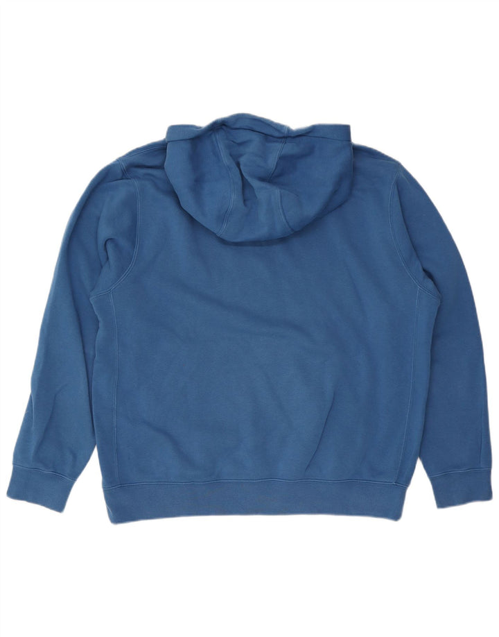 Pulover Nike pentru bărbați cu glugă, mare, albastru, bumbac