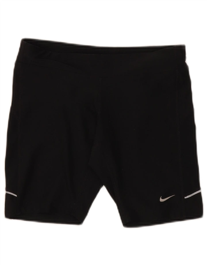 Pantaloni scurți sport Nike Dri Fit pentru femei UK 10 Small Negru Poliester